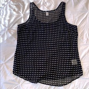 ⚫️ Old Navy Mesh Polkadot Tank Top ⚫️